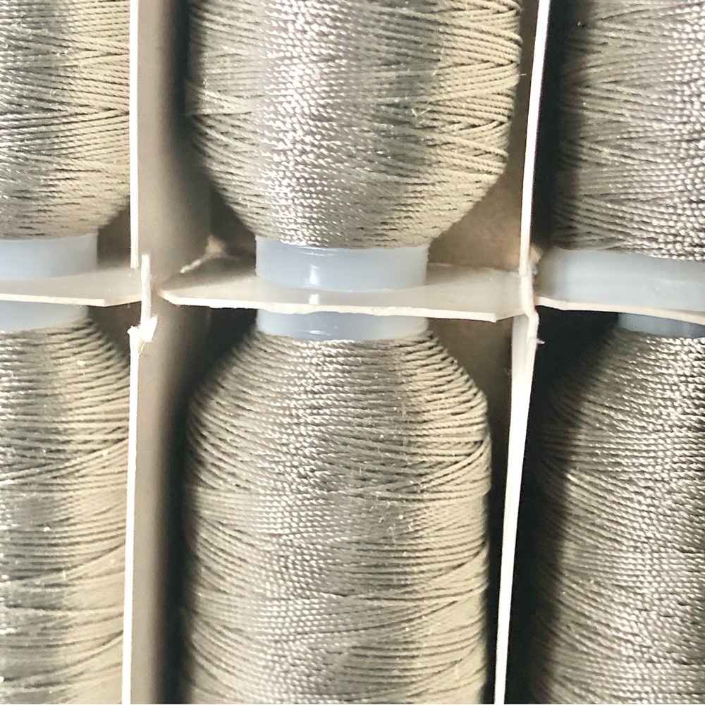One Dozen New Silke Utica Sewing Thread Machine Twisted Warm Gray